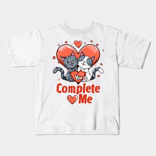 You Complete Me V2: Pop Art Orange Love-Cartoon! Kids T-Shirt